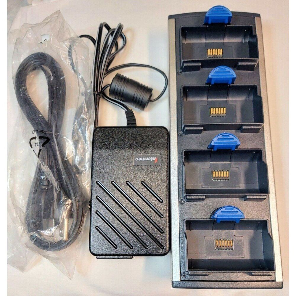 Intermec AC4 4-Bay Battery Charger Station for Barcode Scanners w power supply